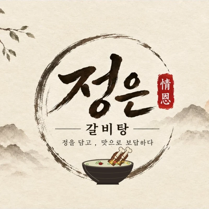 정은 갈비탕 로고